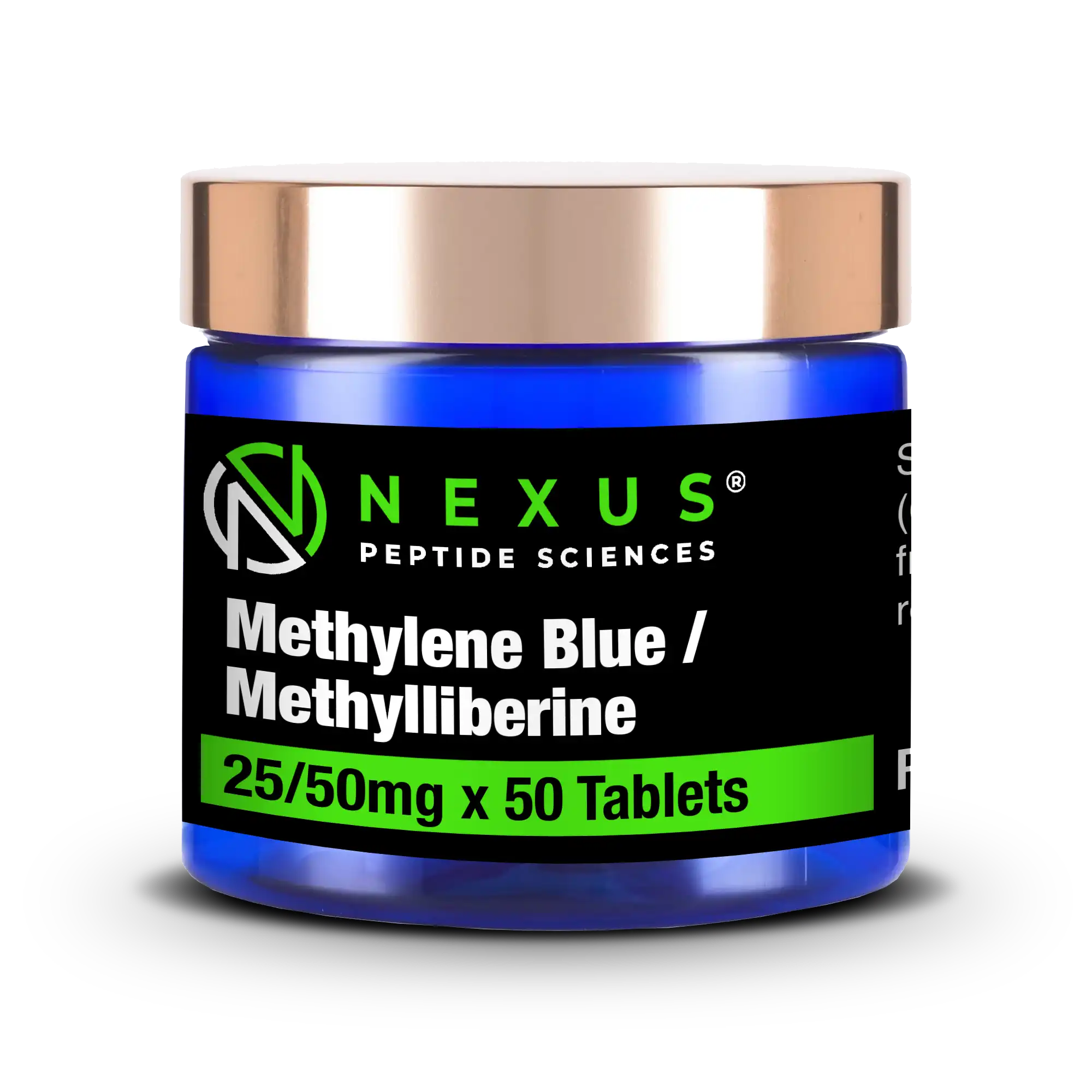 Methylene Blue (25mg) / Methylliberine (50mg) x 50 Tablets